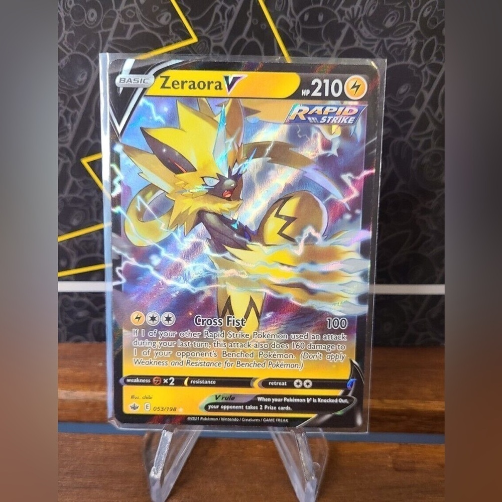 Zeraora V 053/198 Chilling Reign Holo Ultra Rare Pokemon TCG